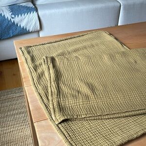 Morrow Soft Goods, Set of 2 Gia Pillowcases, Mustard